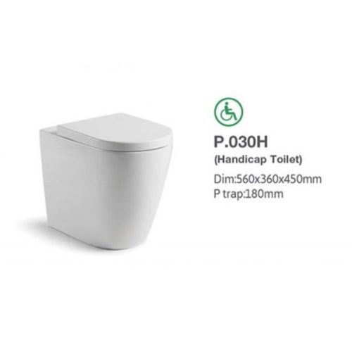 Vera P030H Handicap Pedestal Toilet Bowl KING ECO PTE LTD