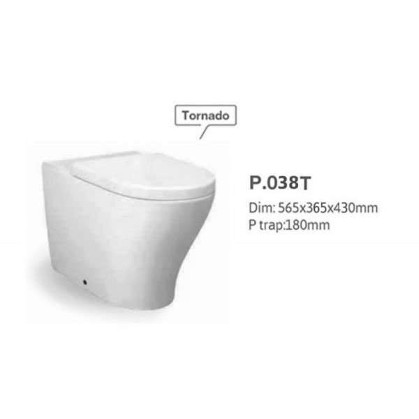Vera P038T Tornado Pedestal Toilet Bowl KING ECO PTE LTD