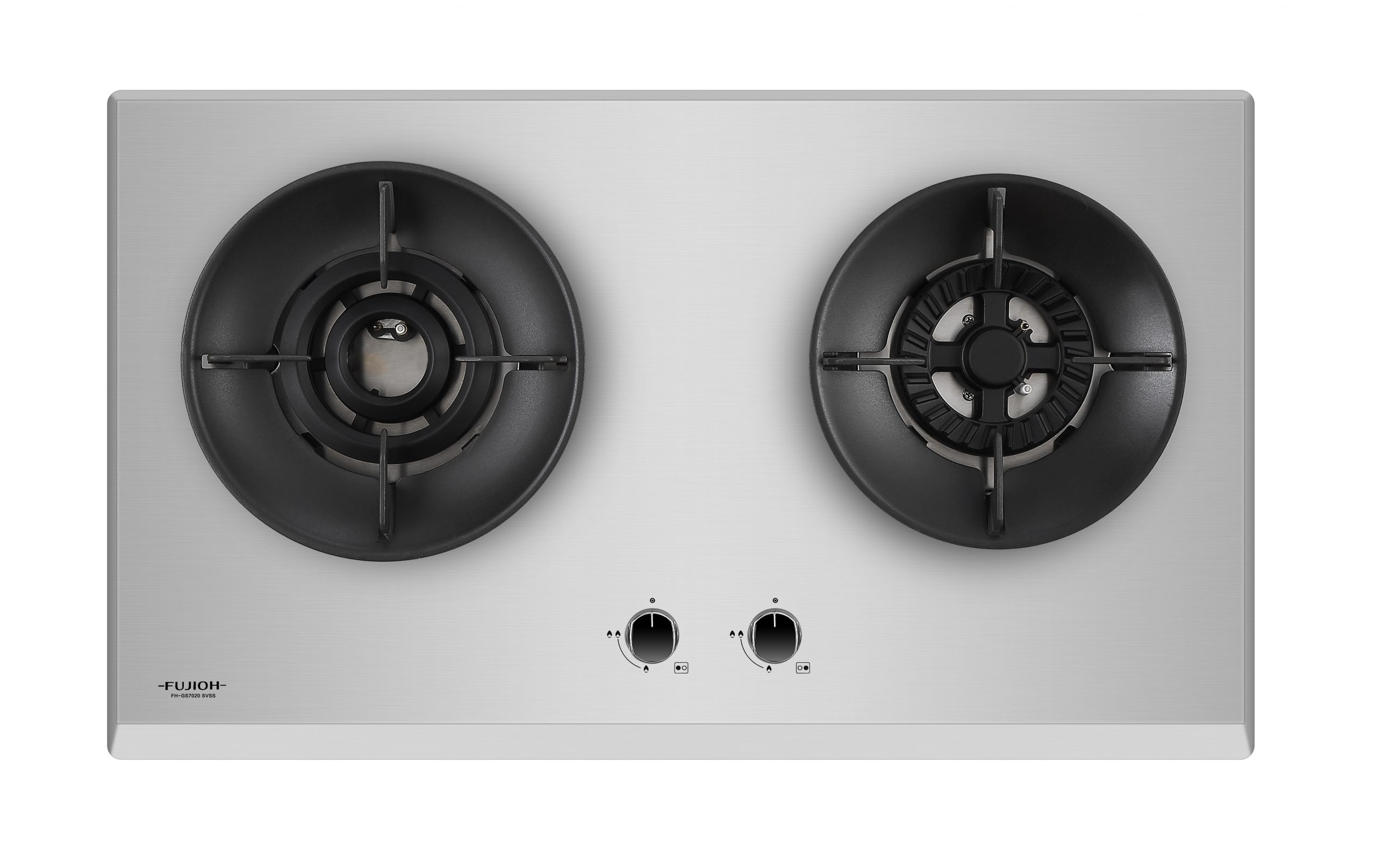 Uno 73cm Gas Induction Hybrid Glass Hob