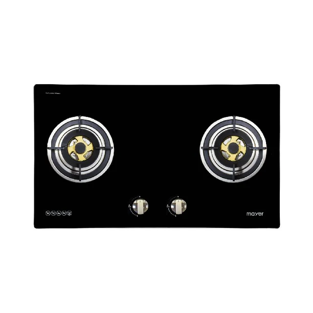 78cm 2 Burner Glass Gas Hob
