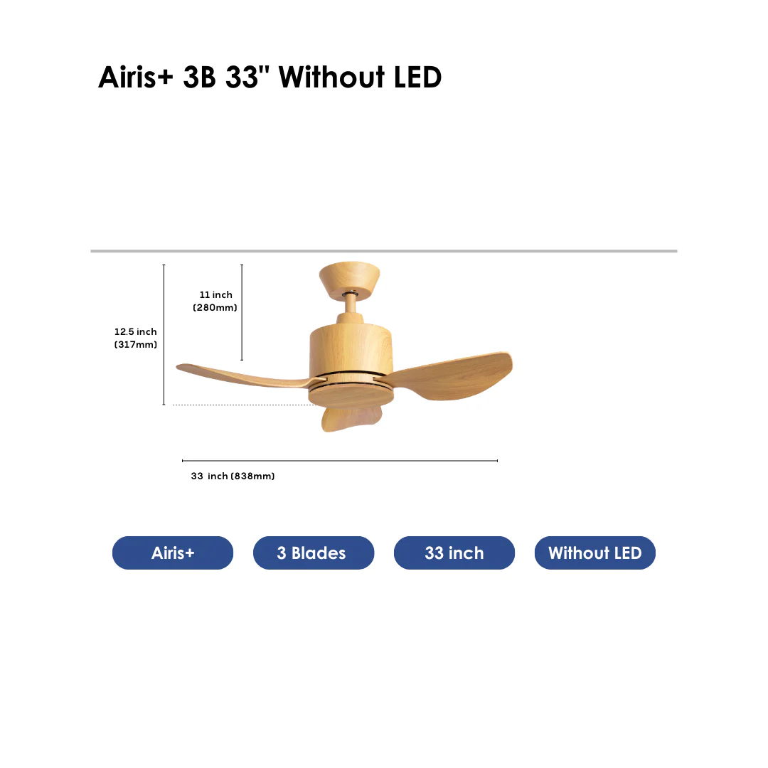Airis+ 3B 33" Maple Without LED