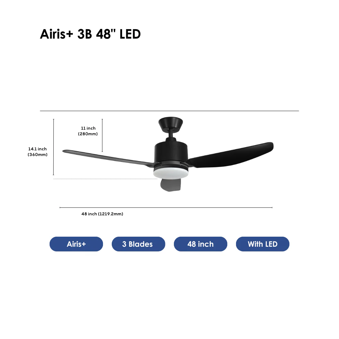 Airis+ 3B 48" Black LED