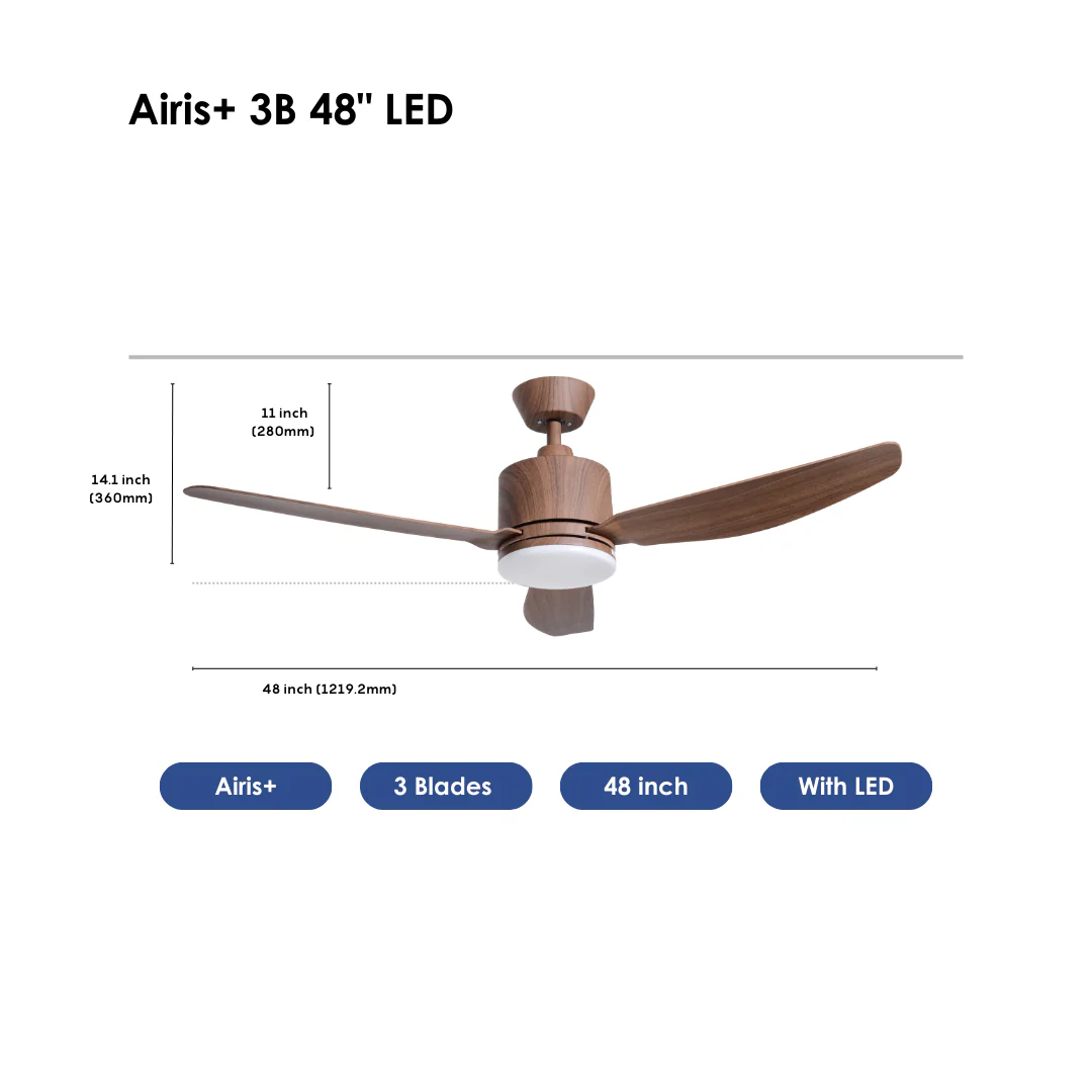 Airis+ 3B 48" Walnut  LED