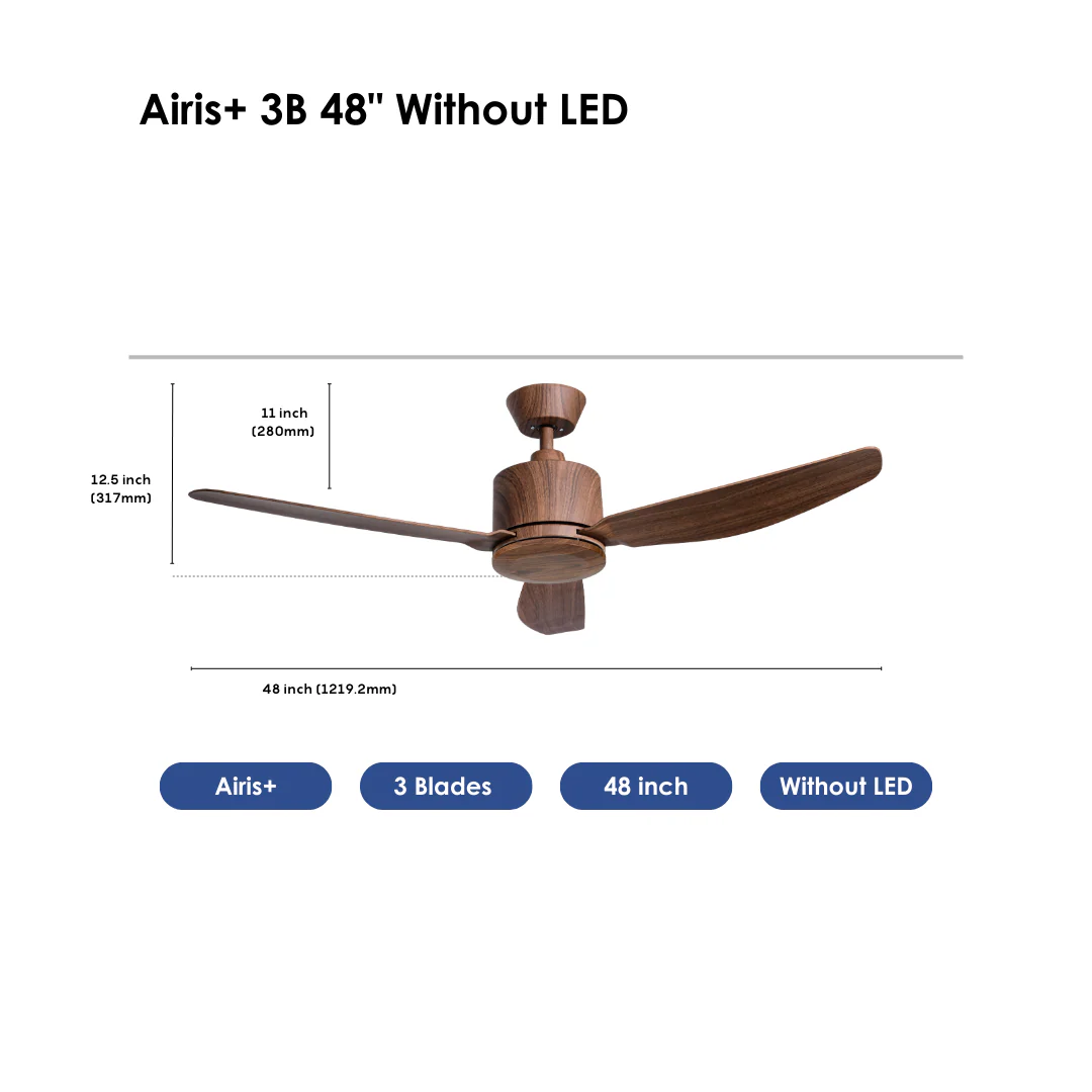 Airis+ 3B 48" Walnut Without LED