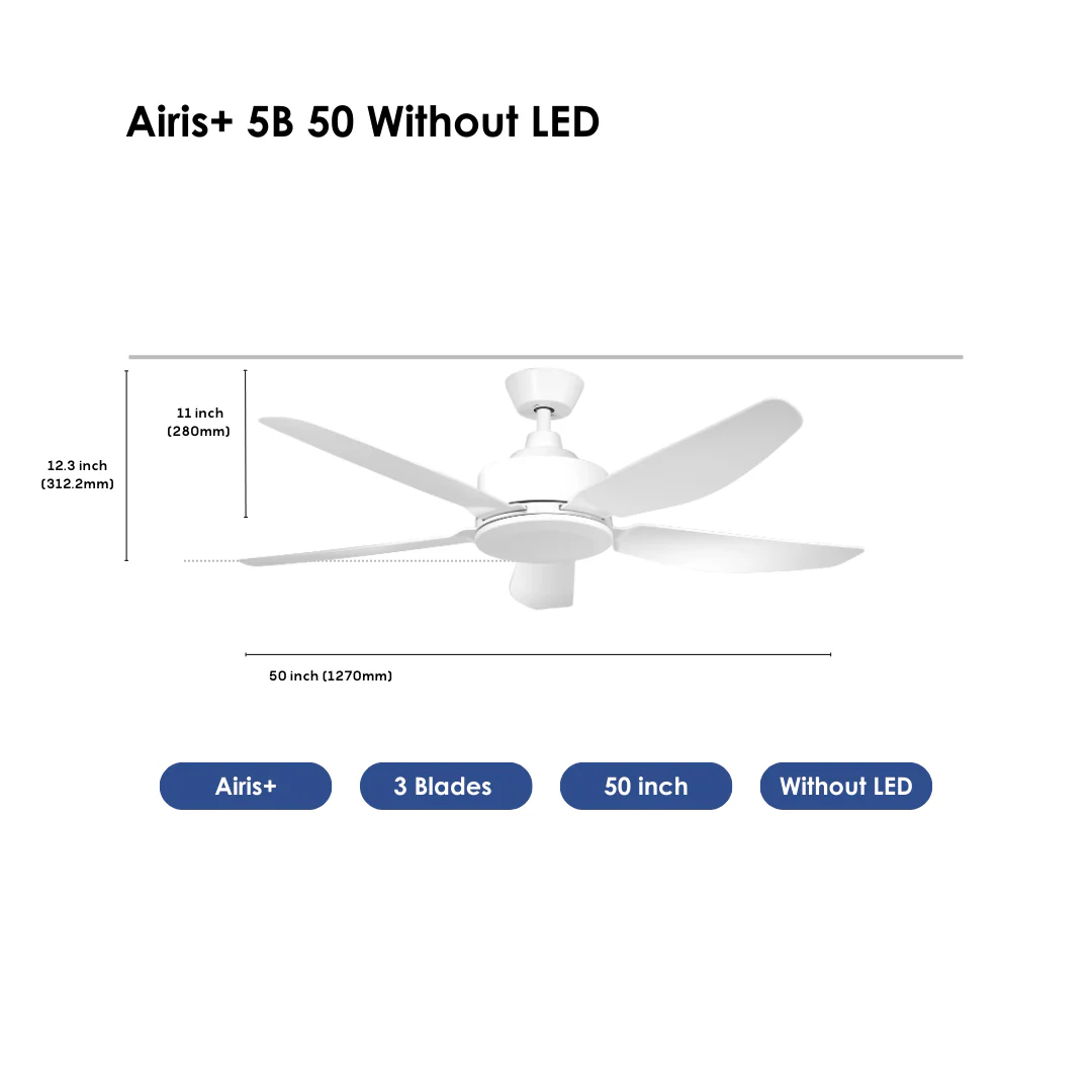 Airis+ 5B 50 White Without LED