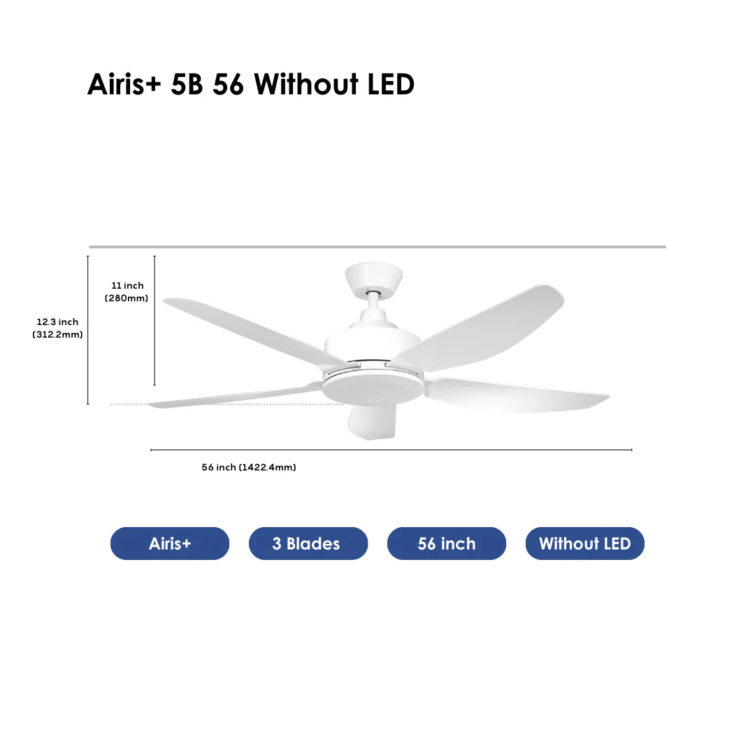 Airis+ 5B 56 White Without LED