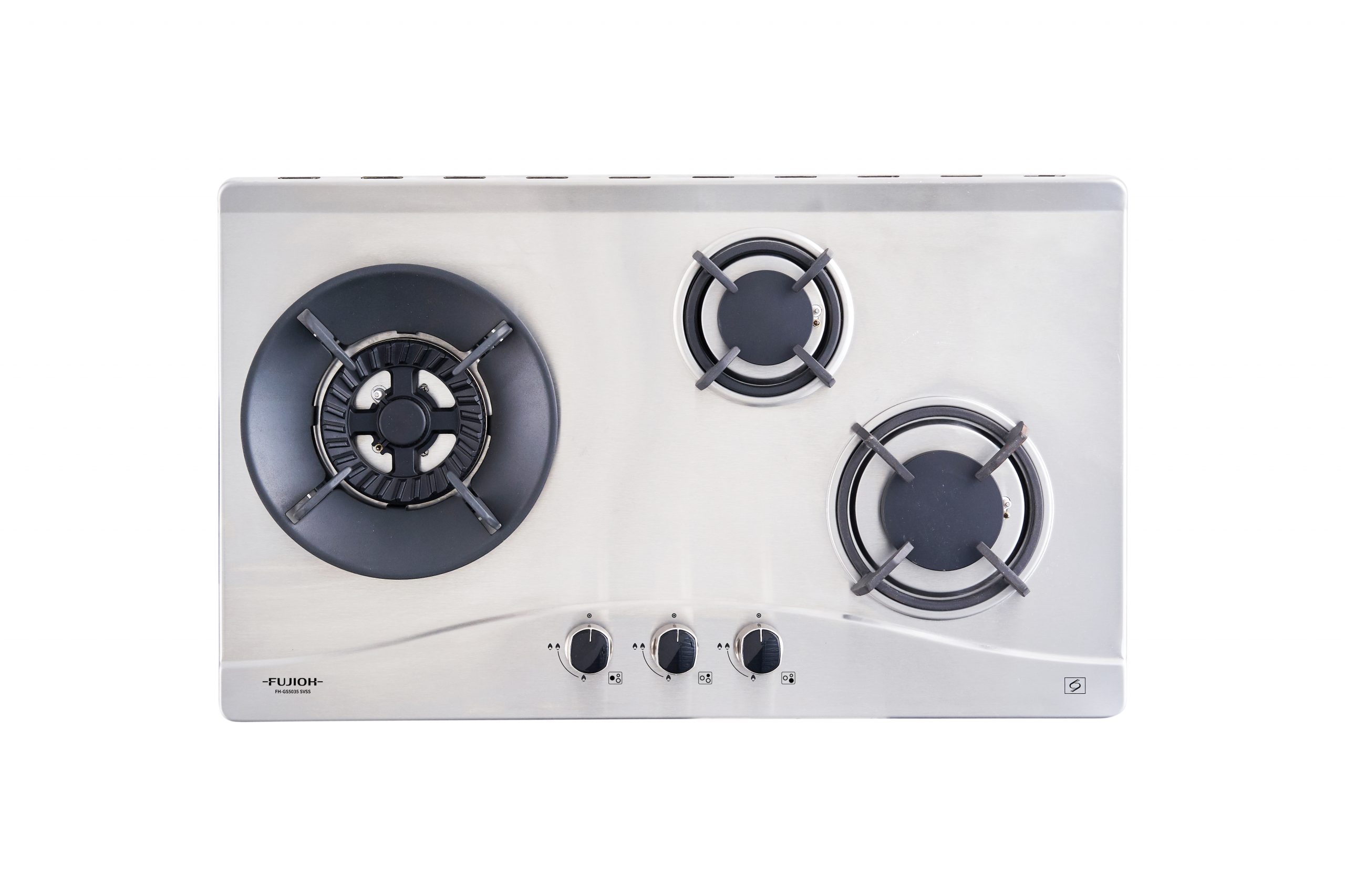 Gas Hob with 3 Different Burner Size