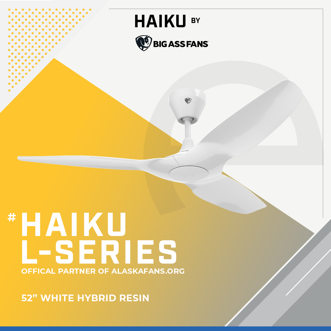 [HAIKU] L-SERIES 52″ DC CEILING FAN WHITE HYBRID RESIN
