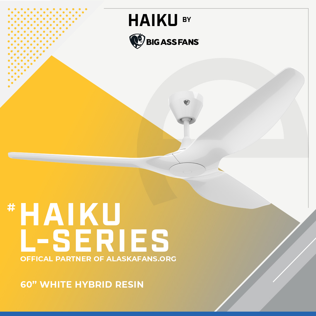 [HAIKU] L-SERIES 60″ DC CEILING FAN BLACK HYBRID RESIN