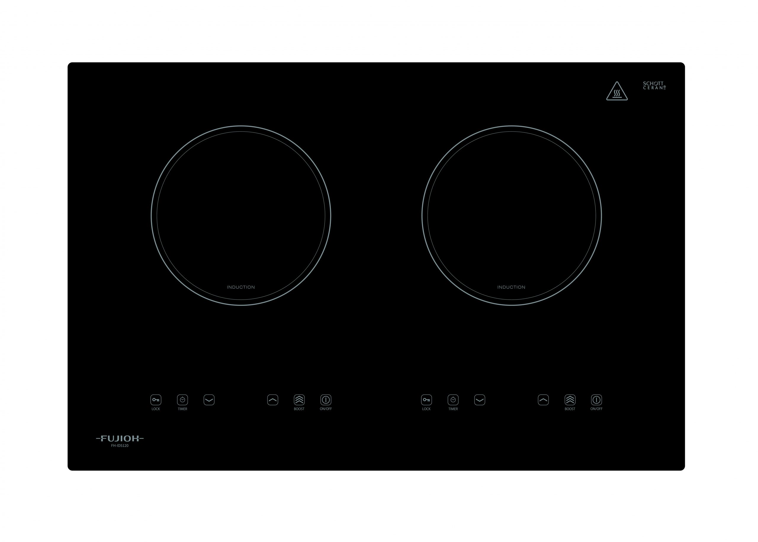 Induction Hob with 2 Zones