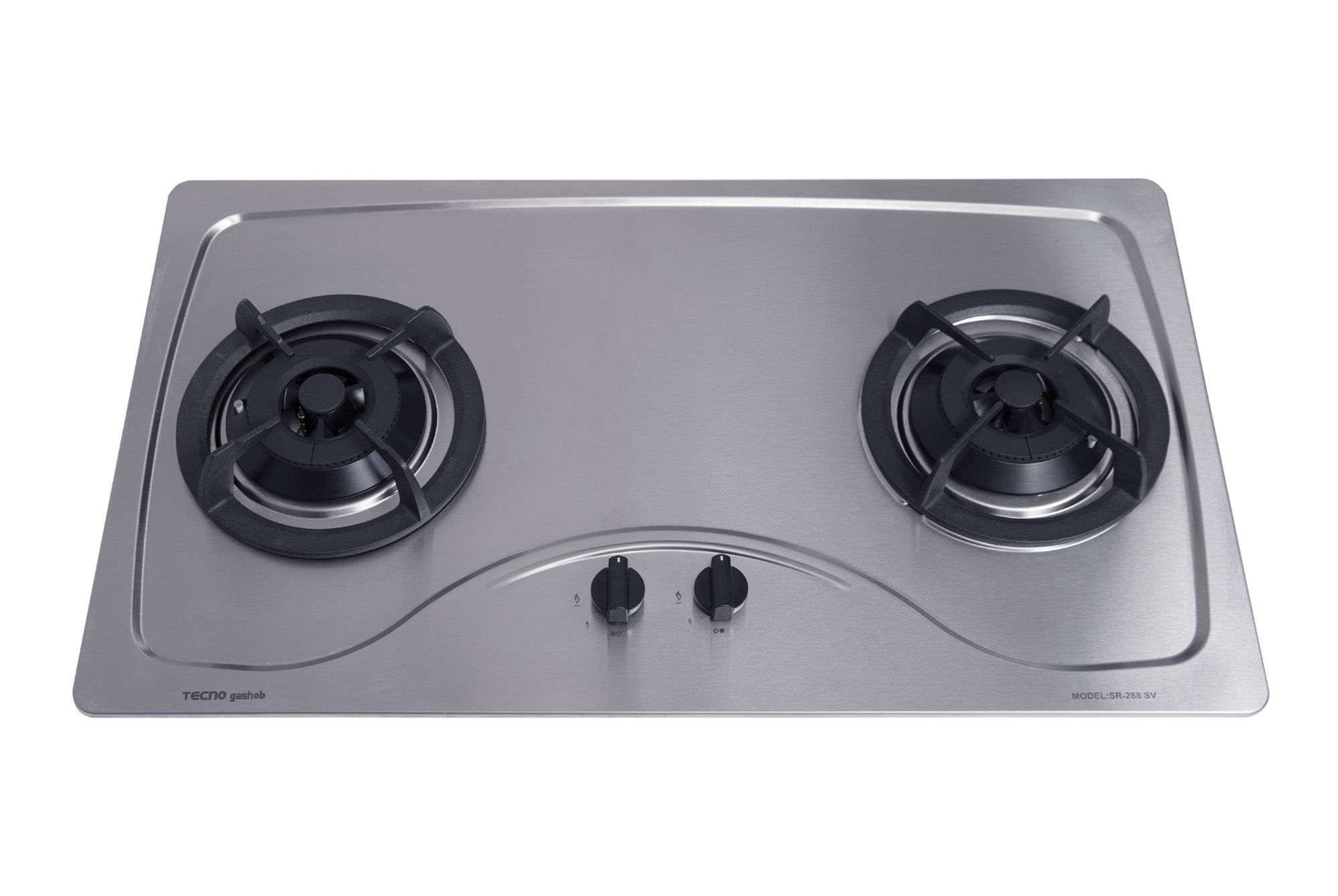 Tecno 2 Burner 86cm Stainless Steel Cooker Hob