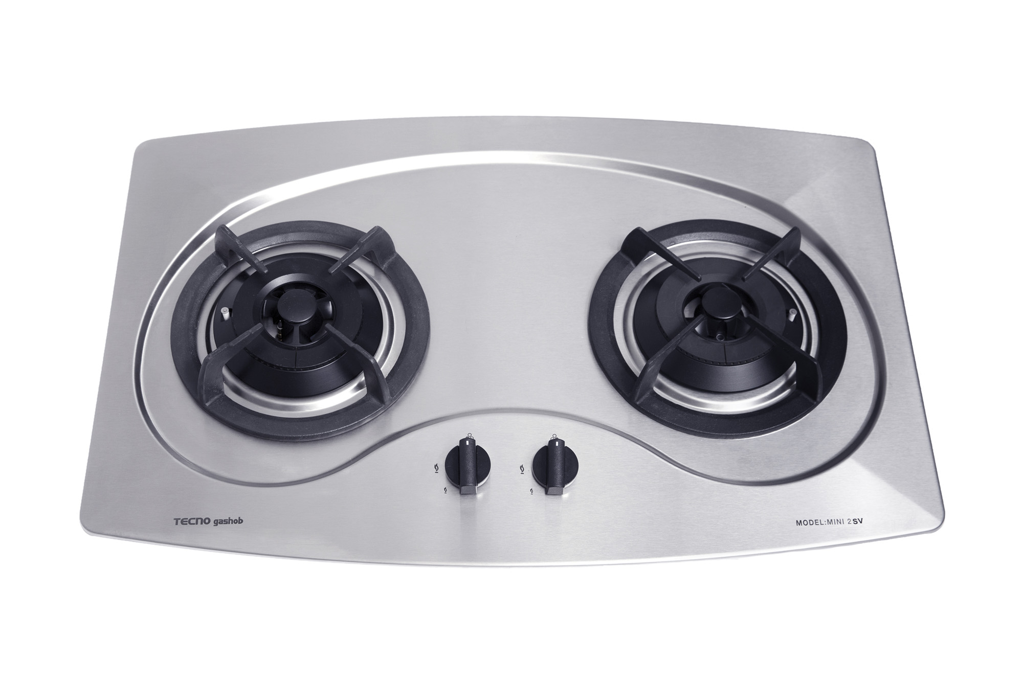 Tecno 75cm 2 Burner Stainless Steel Cooker Hob