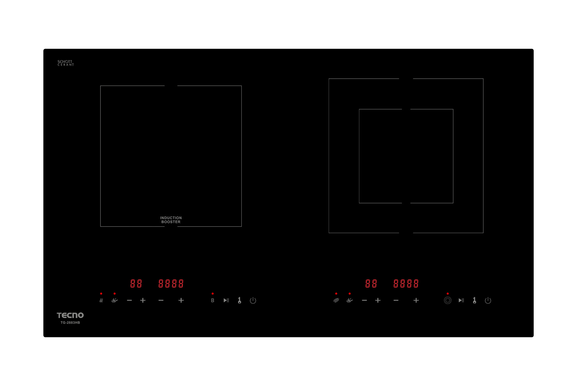 Tecno Induction Ceramic Hybrid Hob
