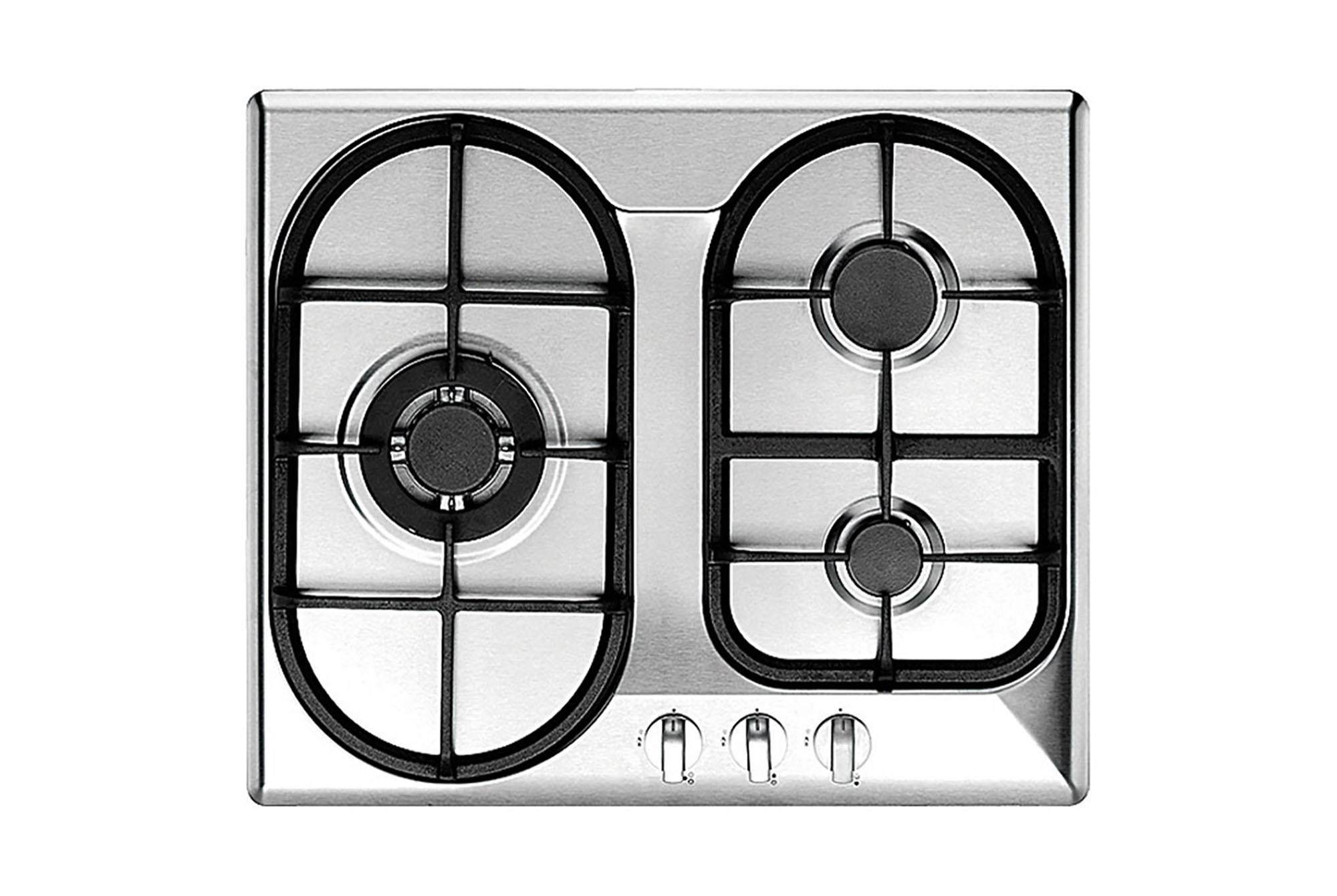 Uno 60cm 3 Burner Stainless Steel Hob
