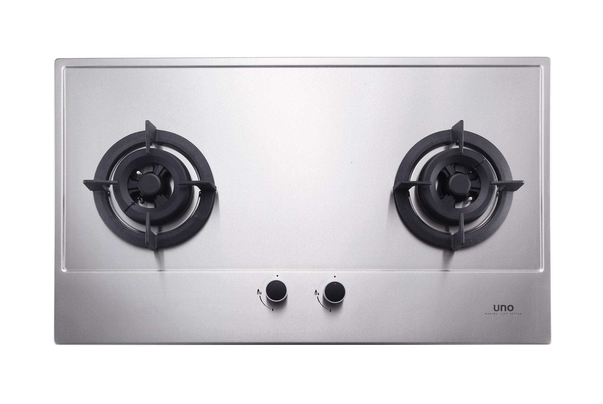 Uno 75cm 2 Burner Stainless Steel Hob