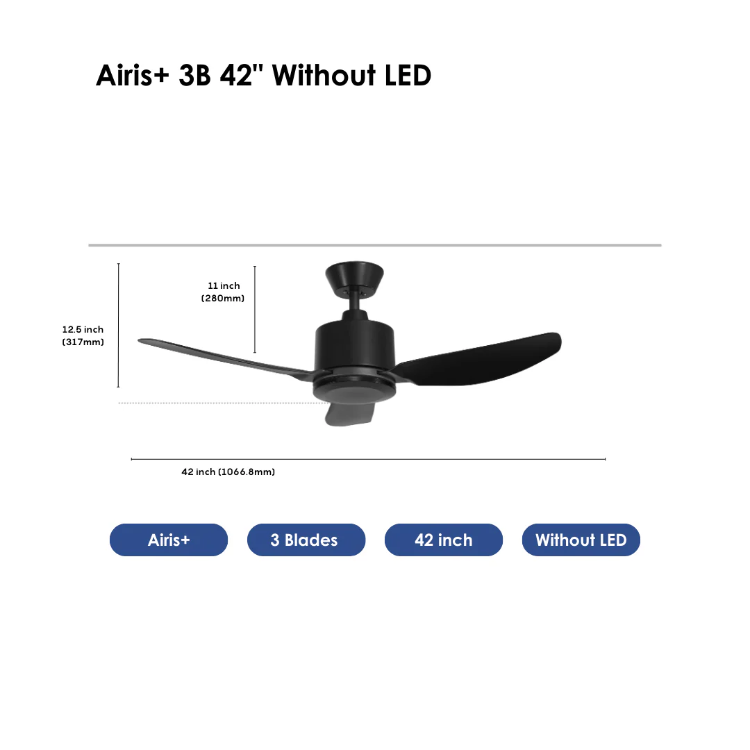 Airis+ Smart Ceiling Fan 3B