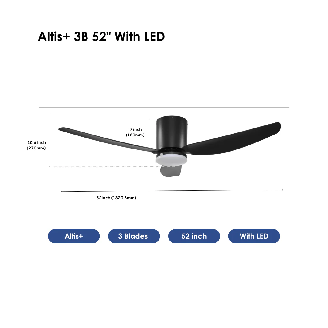 Altis+ Smart Ceiling Fan 3B