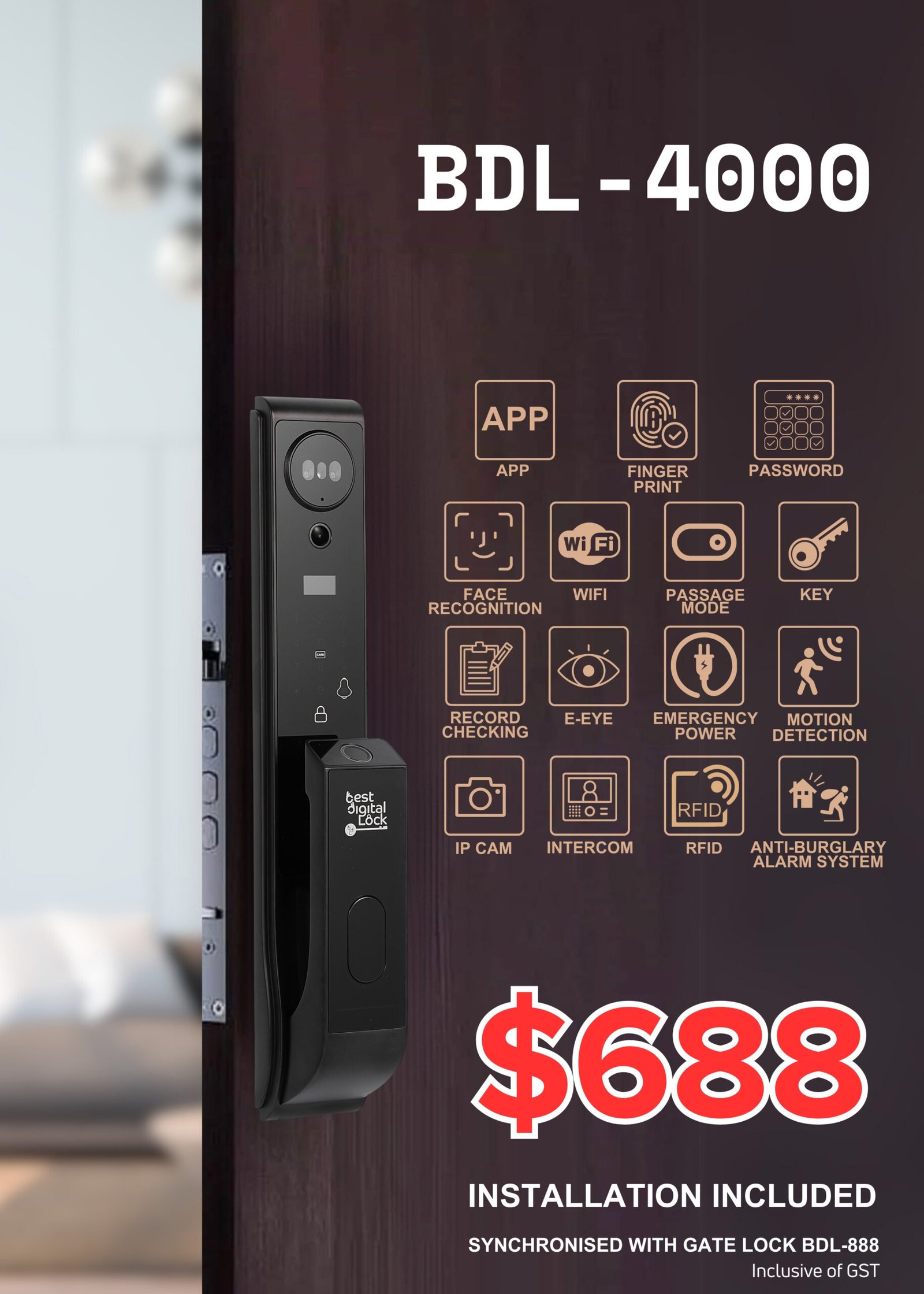 BDL – 4000 Digital Lock