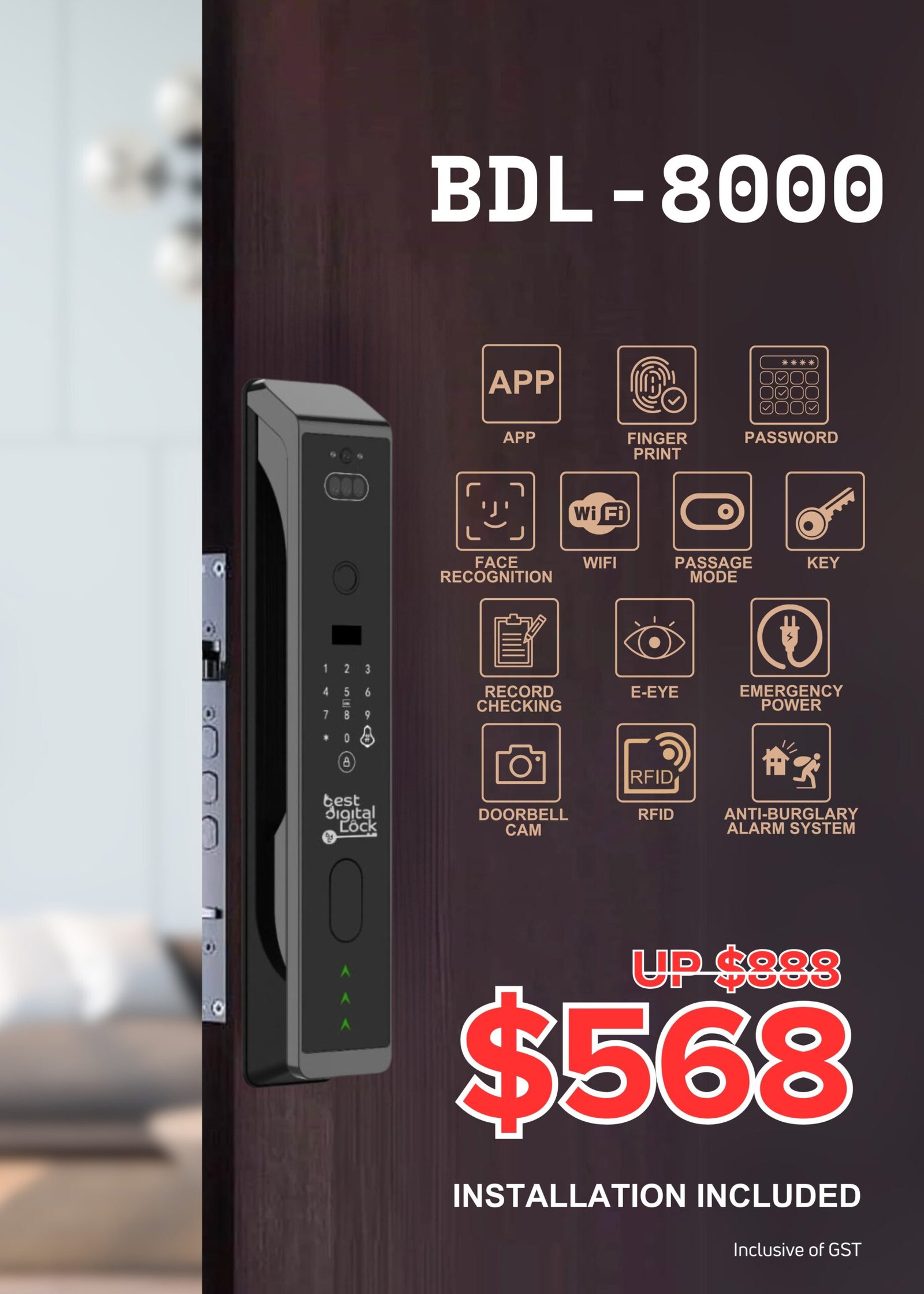 BDL – 8000 Digital Lock