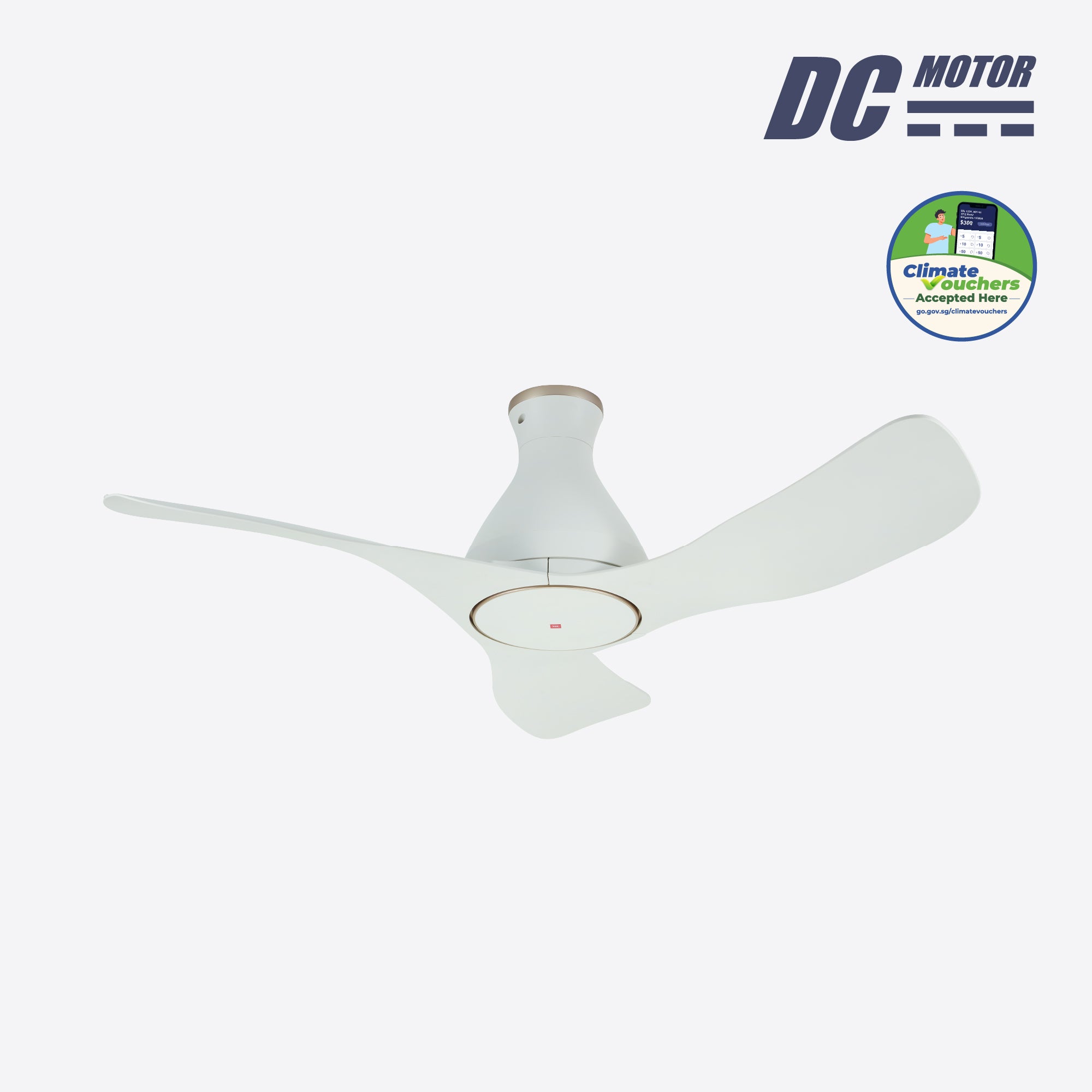 3-Blades Wifi-Control DC Ceiling Fan (120cm)