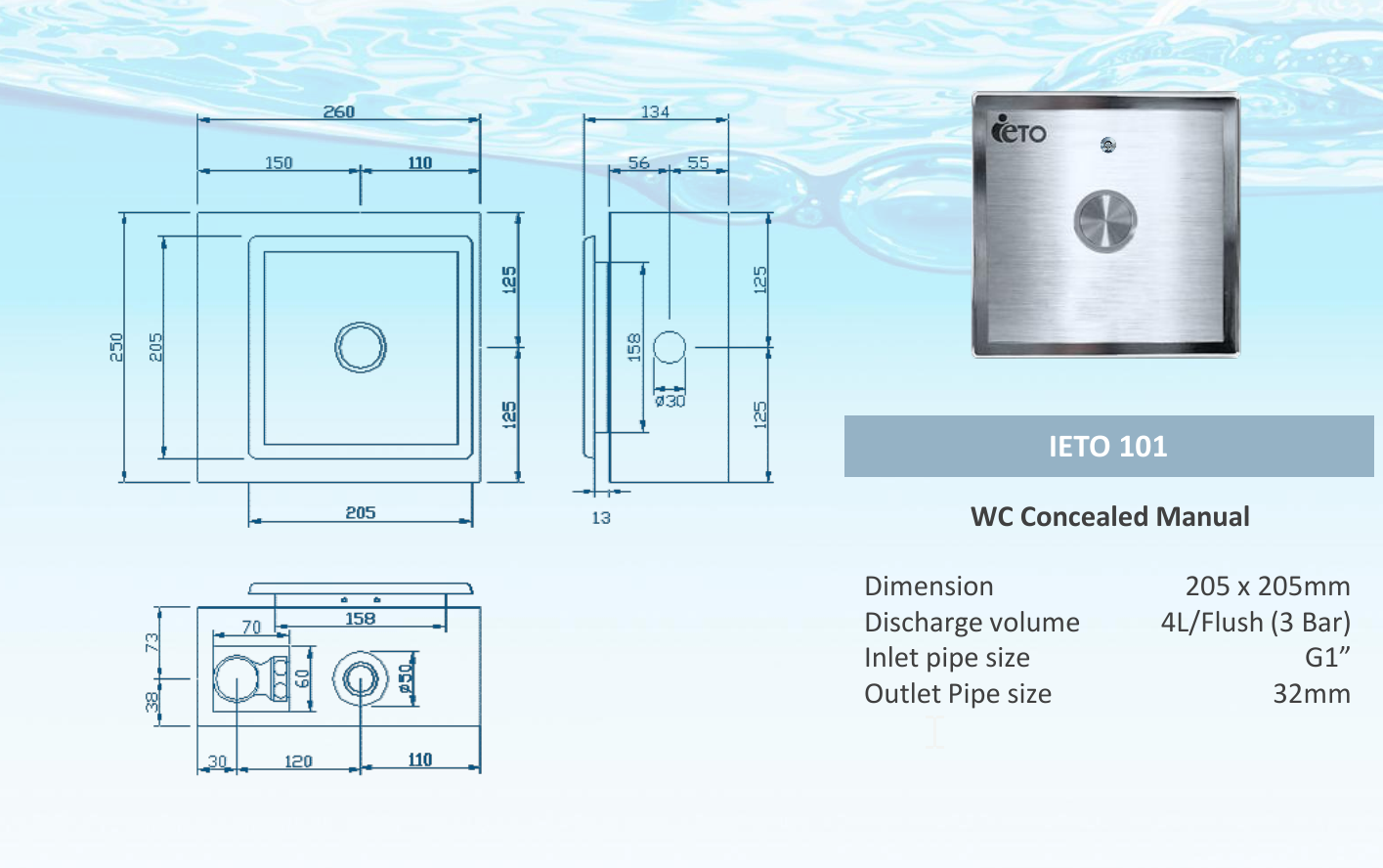 IETO 101 Flush Valve