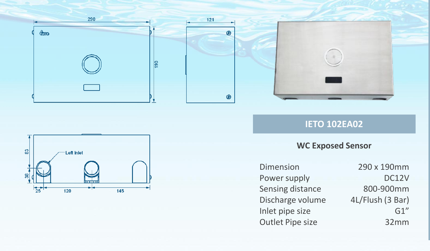 IETO 102EA02 Flush Valve