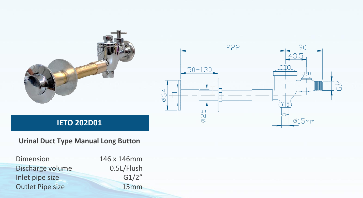 IETO 202D01 Flush Valve