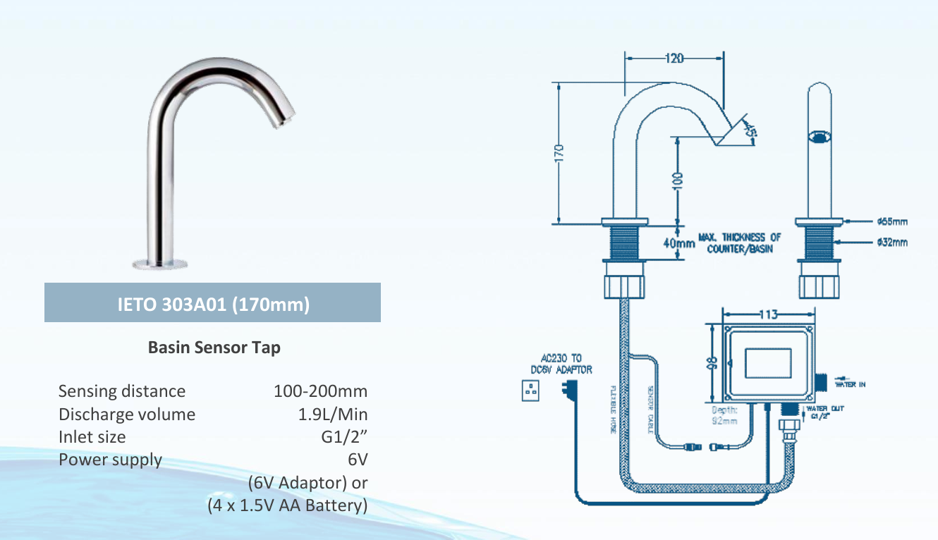 IETO 303A01 (170mm) Tap
