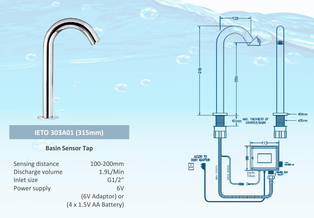 IETO 303A01 (315mm) Tap