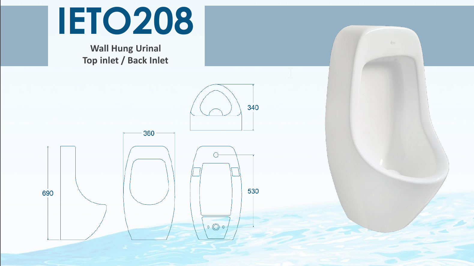 IETO208 Wall Hung Urinal