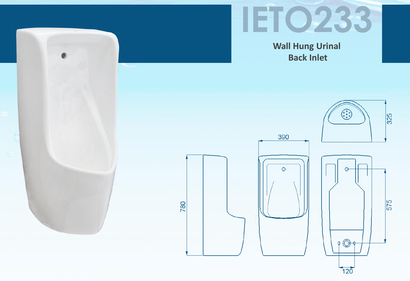 IETO233 Wall Hung Urinal