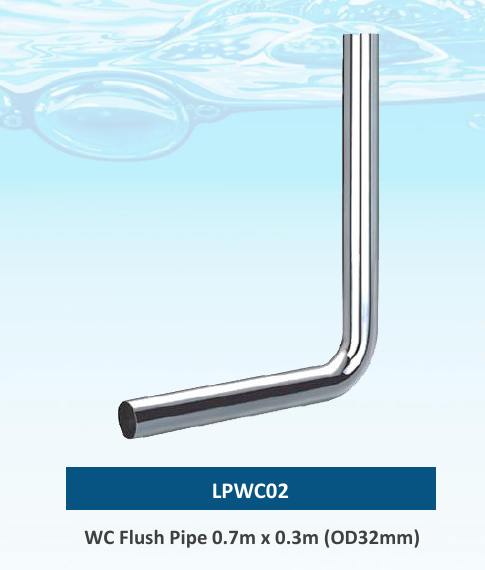 LPWC02 WC Flush Pipe