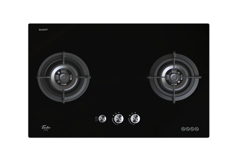 Turbo Incanto T772GV-BK 77cm 2 burners built-in glass hob
