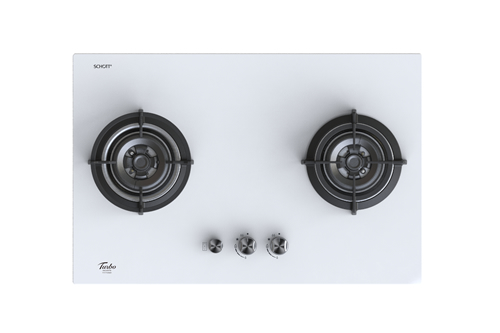 Turbo Incanto T772GV-OW 77cm 2 burners built-in glass hob