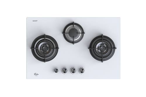 Turbo Incanto T773GV-OW 77cm 3 burners built-in glass hob
