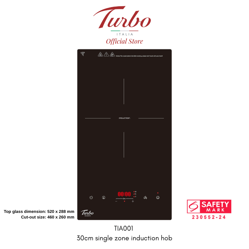 Turbo Italia – TIA001 30cm single zone induction hob
