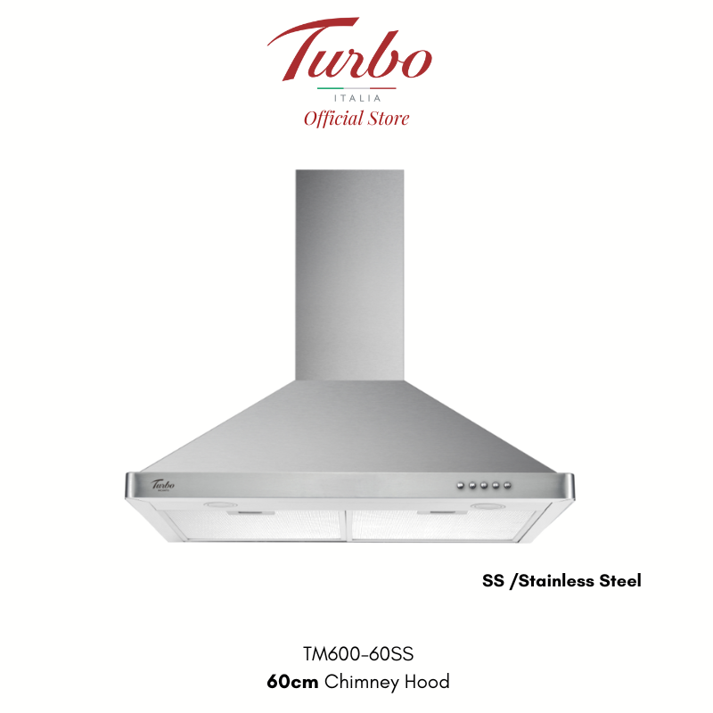 Turbo Italia – TM600-60SS 60cm Chimney Hood