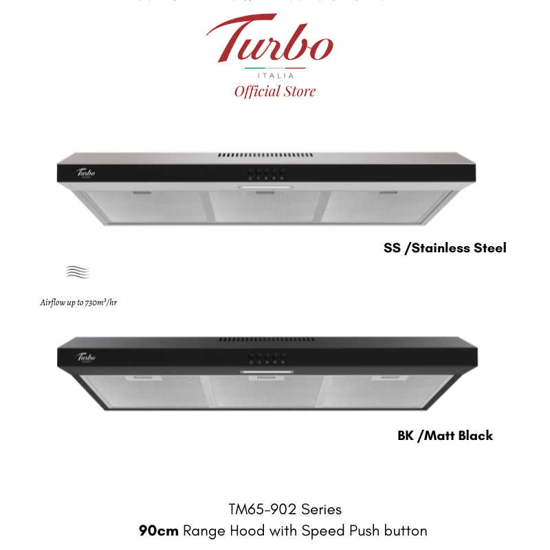 Turbo Italia – TM65-902 Series 90cm Range Hood