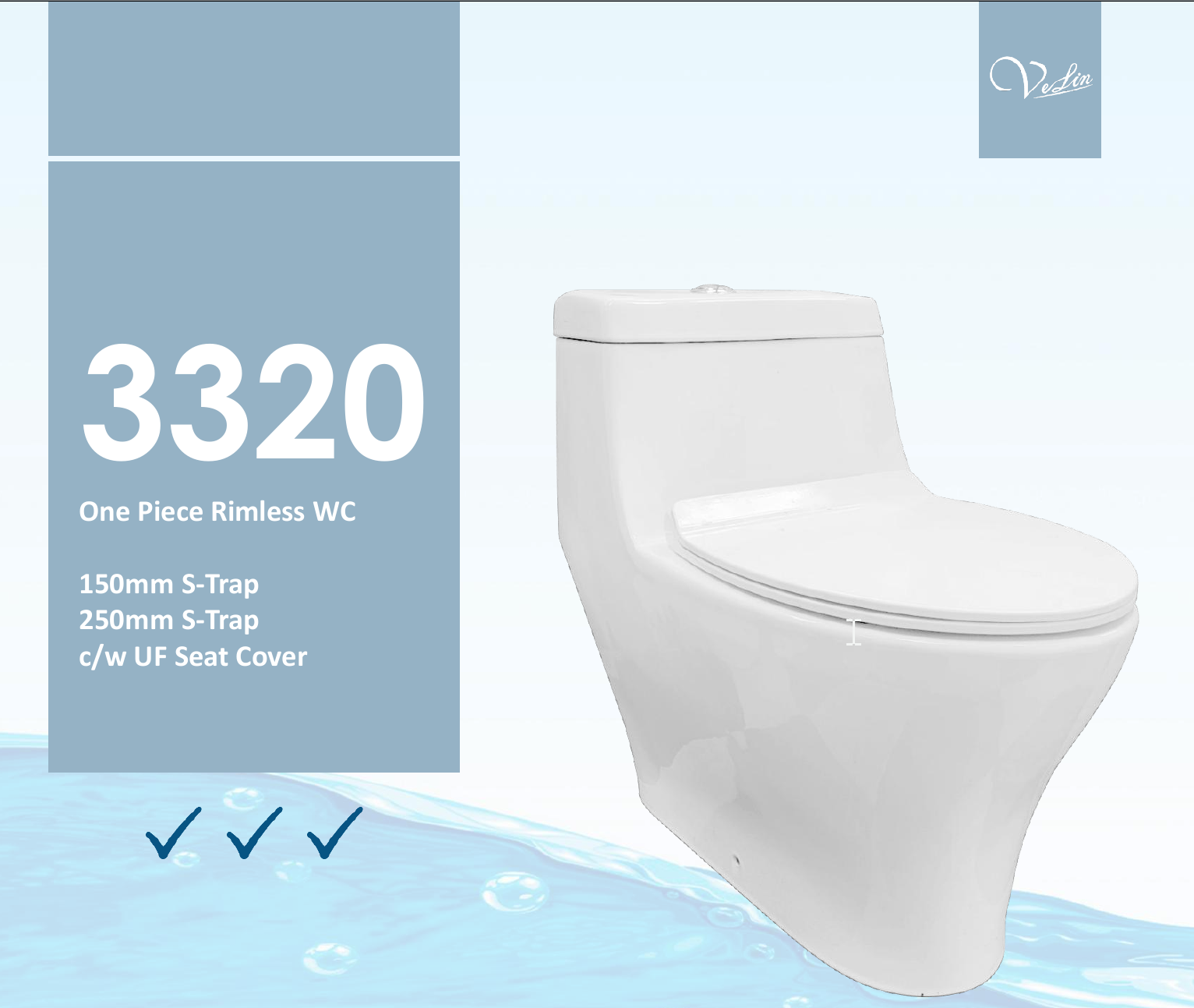 Velin 3320 Water Closet