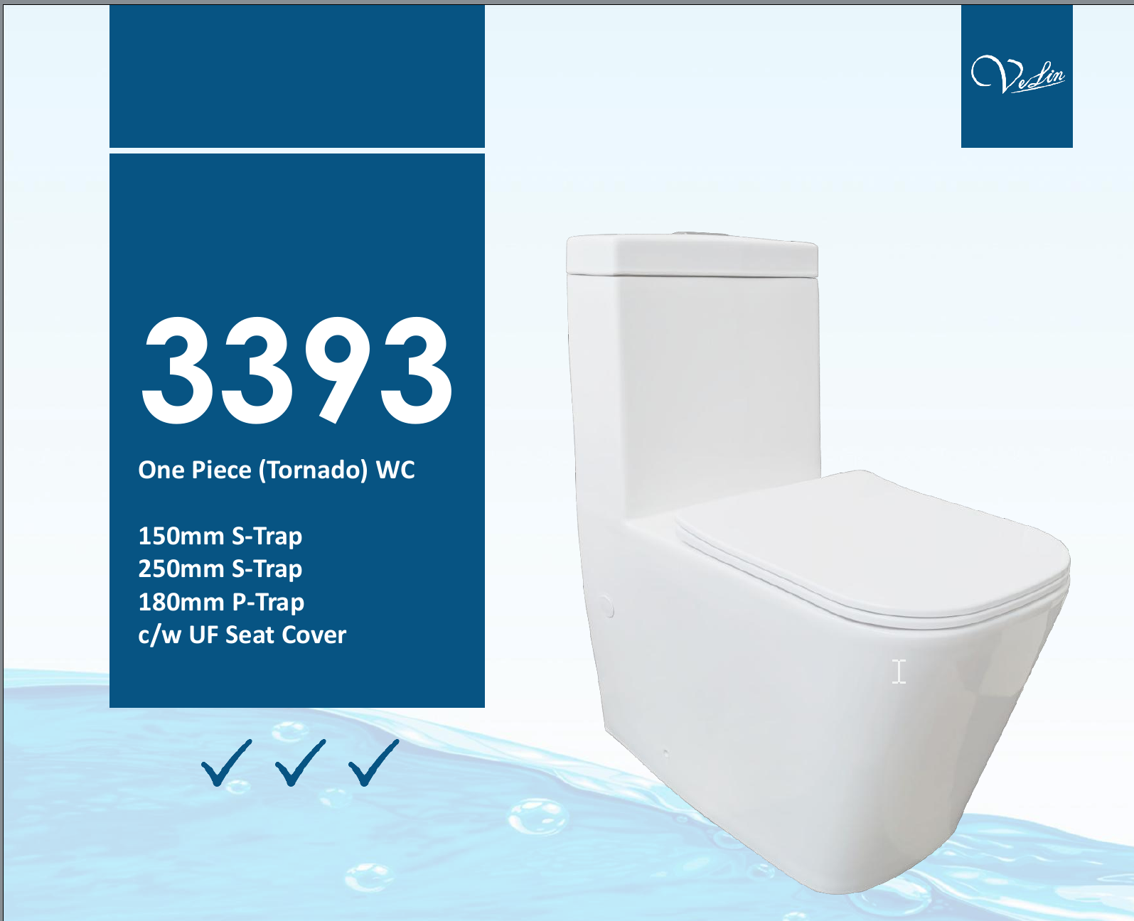 Velin 3393 Water Closet