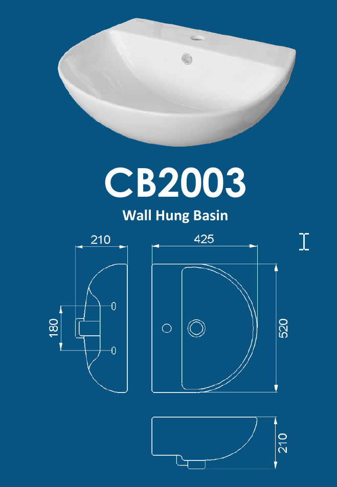 Velin CB2003 Ceramic Basin