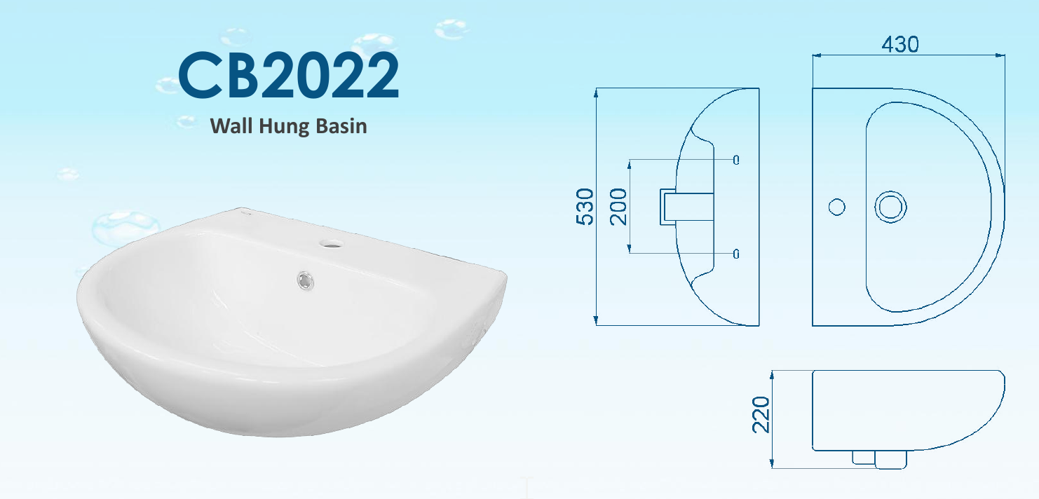 Velin CB2022 Ceramic Basin