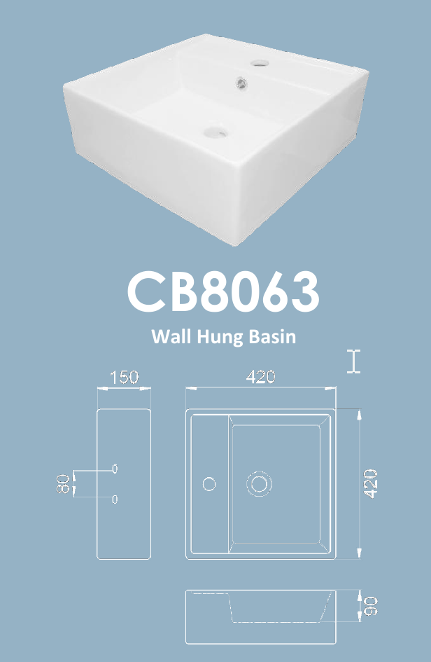Velin CB8063 Ceramic Basin