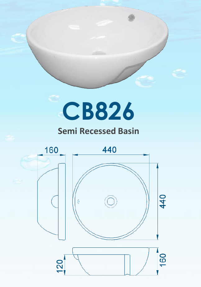 Velin CB826 Ceramic Basin