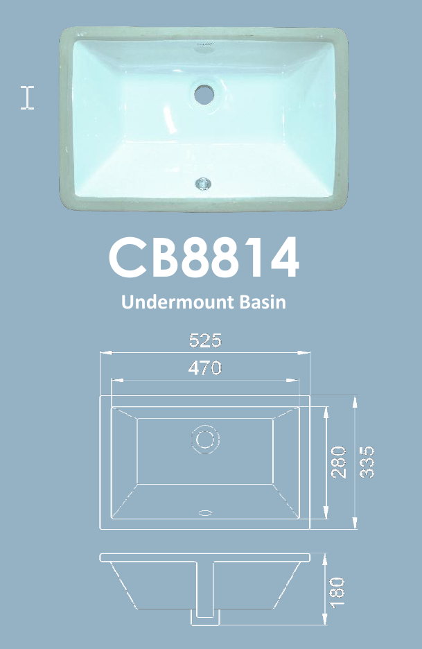 Velin CB8814 Ceramic Basin