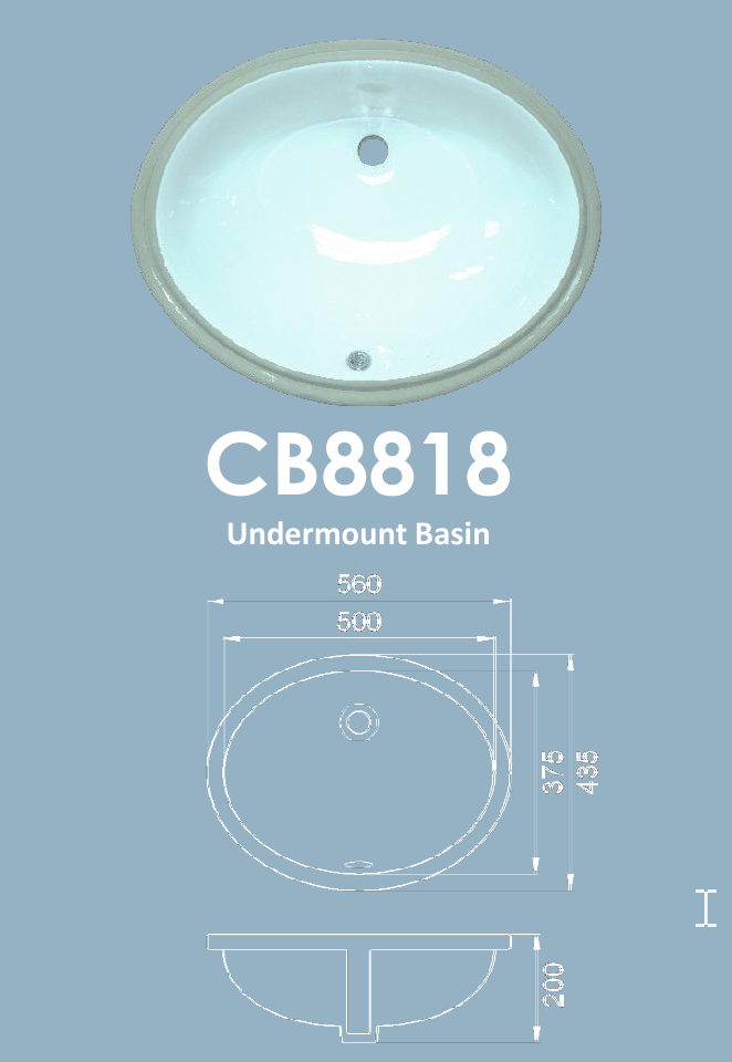 Velin CB8818 Ceramic Basin