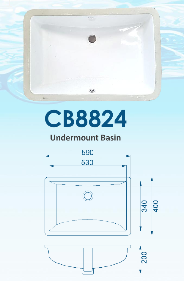 Velin CB8824 Ceramic Basin