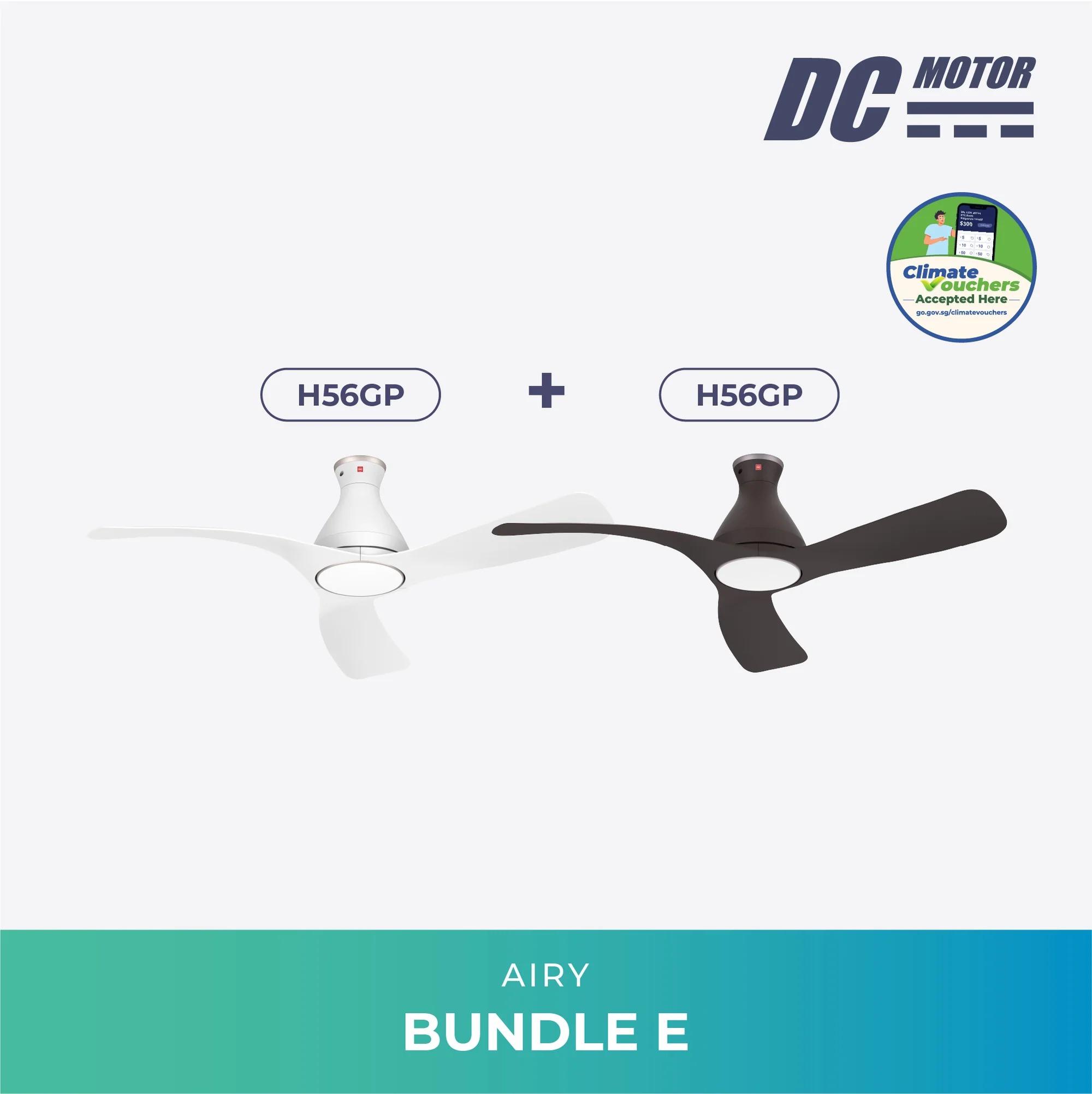 Airy Bundle E (H56GP + H56GP) with LED light