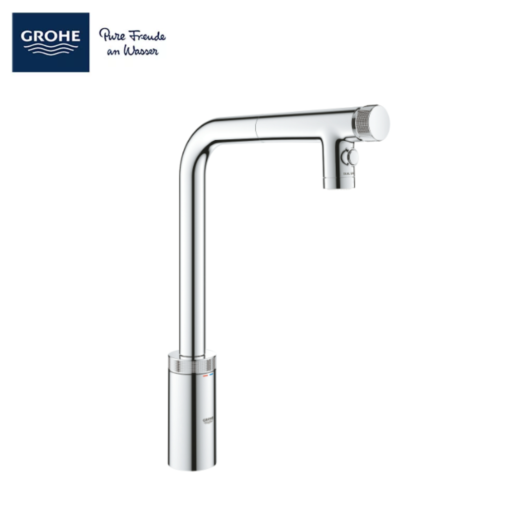 GROHE Minta SmartControl Pull-out Kitchen Mixer with Dual Spray