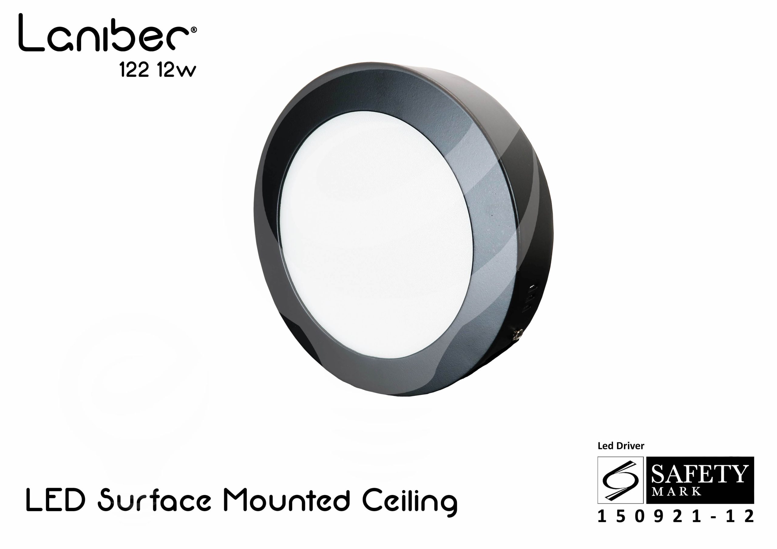Laniber 122 Round Surface Ceiling Light 12W